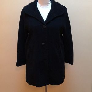 Plush wool coat